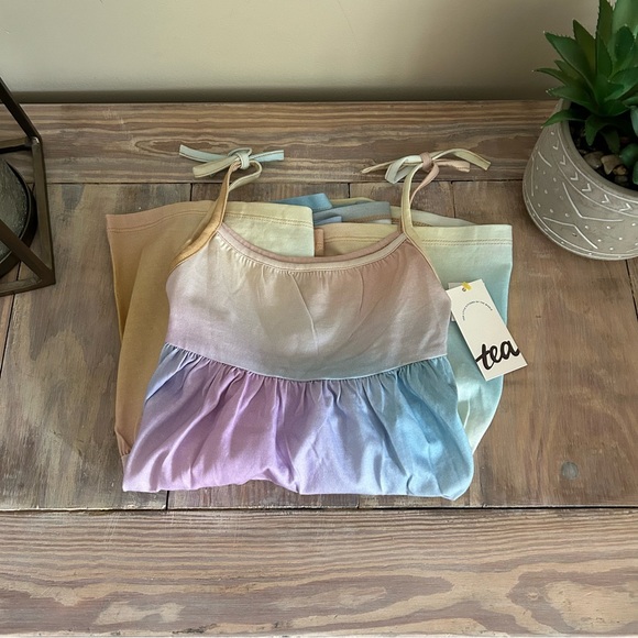 Tea Collection Pastel Rainbow Gradient Dress - Picture 2 of 11